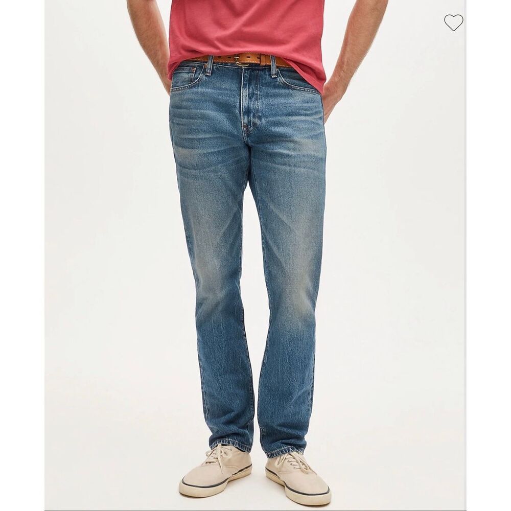 J. Crew 770™ Straight-fit jean in Rigid Vintage Medium Wash NWT 34/32